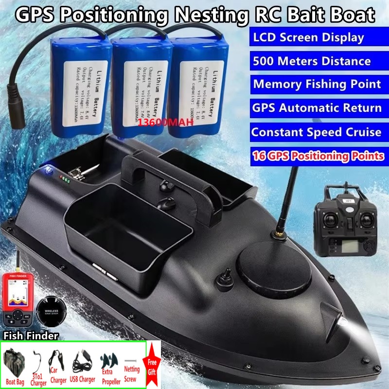 Fishing Boat Depth Finder - Sonar Finder 16 GPS Auto Return