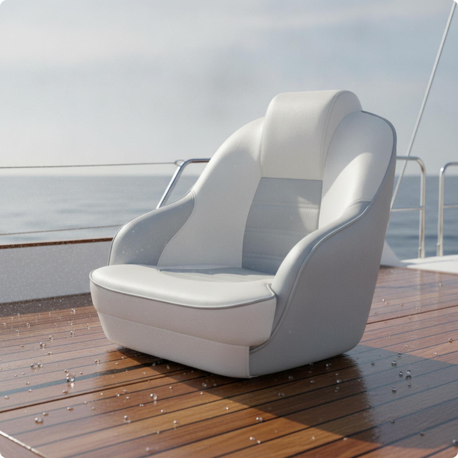 Fishing Boat Seat - Marine Captain Seat High Back Luxury