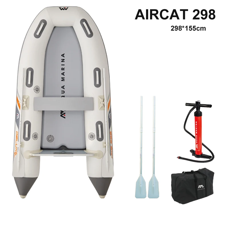AQUA MARINA Inflatable Boat, 3 - Fishing Boat Aluminum review and price